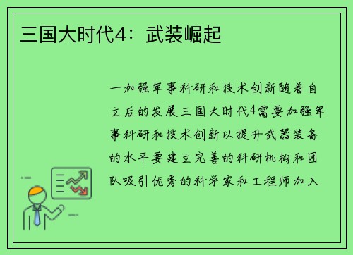 三国大时代4：武装崛起